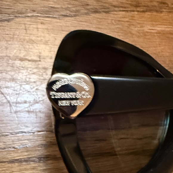Tiffany & Co. Black Sunglasses with Blue Case - Picture 3 of 6
